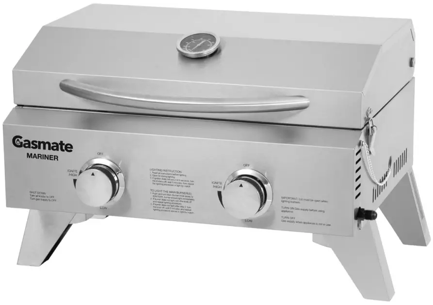 Gasmate BQ3050 Portable BBQ Mariner 2 Burner