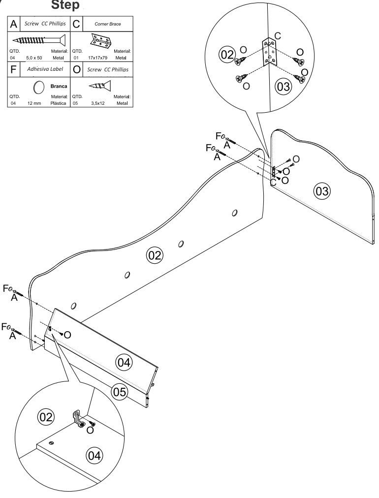 Moveis Estrela 29335 Sophia Child 008 Bed - fig11