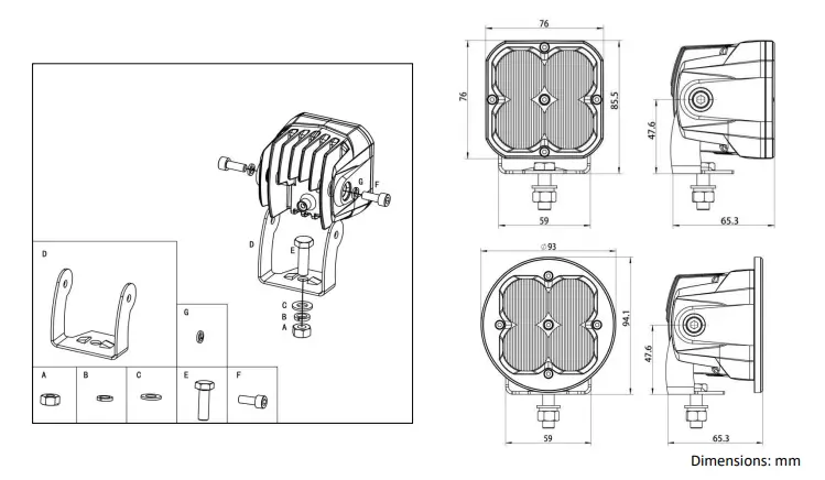 CLDPCHB-Street-Legal-3-Inches-Cube-Pod-Light-FIG-1