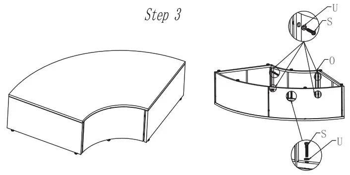 Garden Gear G3720 G3869 Rattan Daybed - Assembly 7