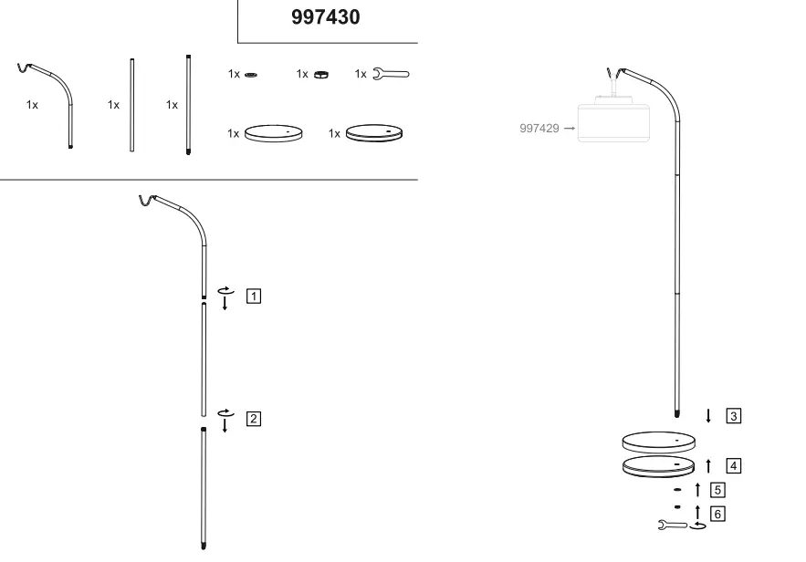 Leuchten-Direkt-13722-18-HOLLY-Direct-Luminaires-Instruction-Manual-FIG-1