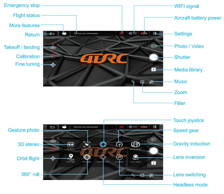 4DRC 4D V22 Mini Drone with HD Dual Camera - Fig31
