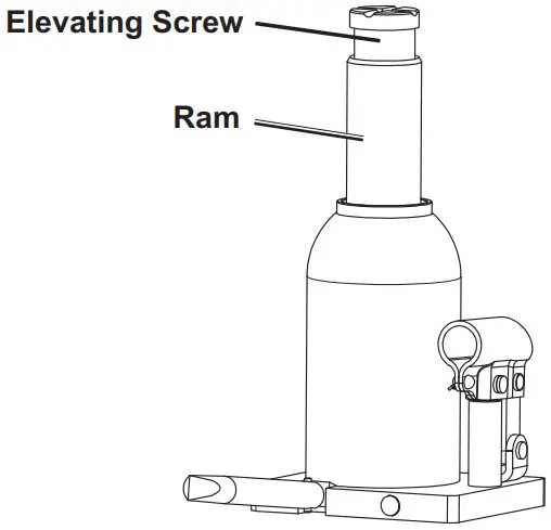 PITTSBURGH AUTOMOTIVE 56735, 56738 Low Profile Heavy Duty Bottle Jack - Figure 3