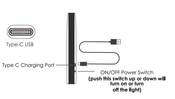 GINGKO G018WT Smart Vase Light User Manual - Product Charging Instruction
