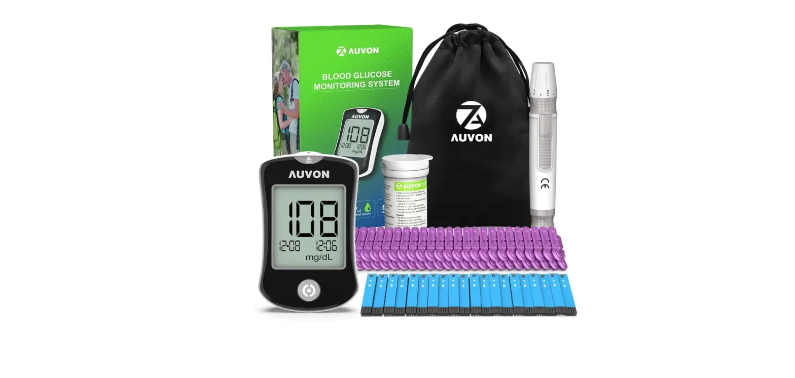 Auvon I-qare Ds-w Blood Glucose Monitor Kit User Guide