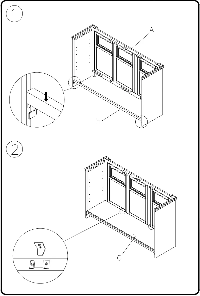 ASHLEY W647 38 Bolanburg 60 Inch TV Stand - fig 3