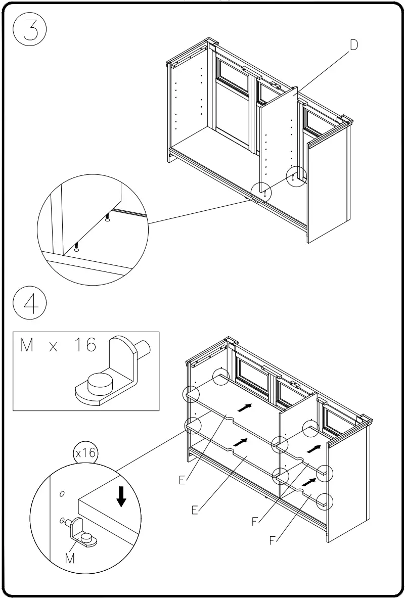 ASHLEY W647 38 Bolanburg 60 Inch TV Stand - fig 4