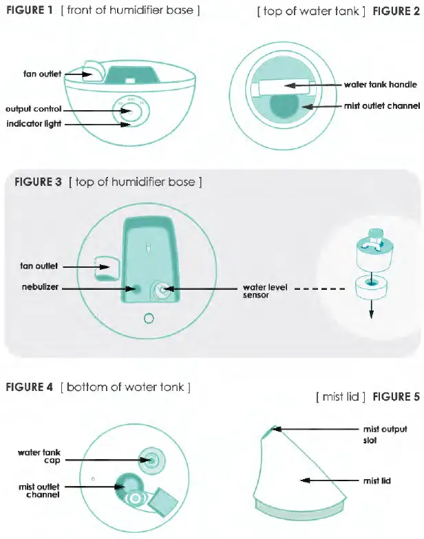 Crane Ultrasonic cool mist humidifier EE-5302A - 1