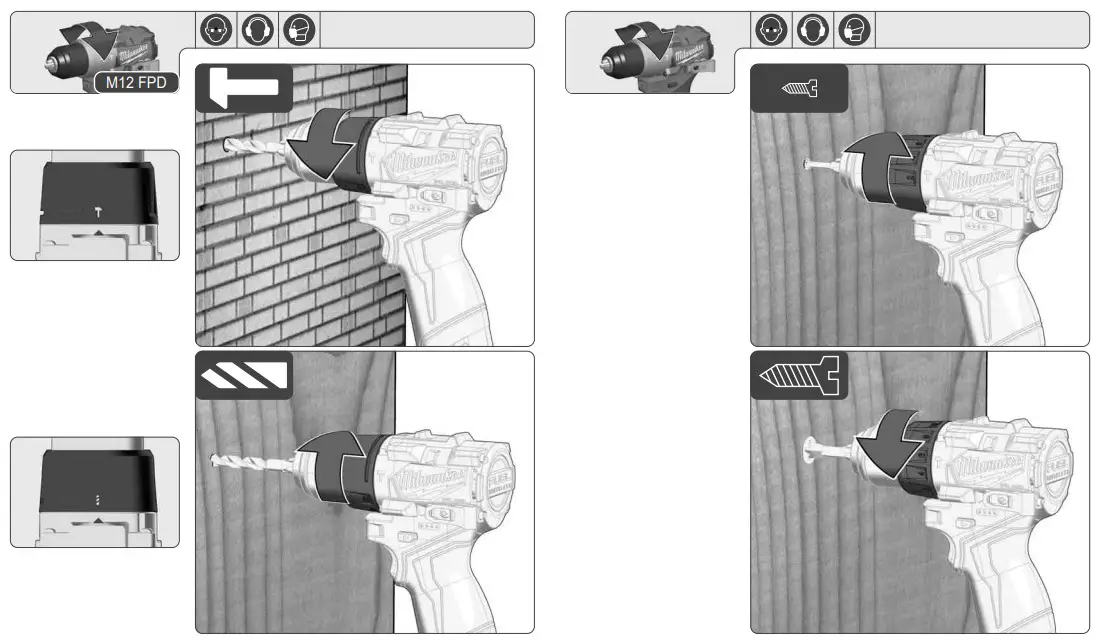 milwaukee M12 FDD2 Li-Ion RedLithium Brushless Cordless Percussion Drill - fig 6