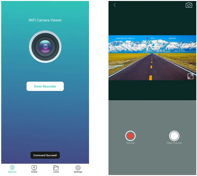 VSYSTO D6 Motorcycle Video Driving Recorder No Screen Dash Cam 2 Channels Lens - Figure 2
