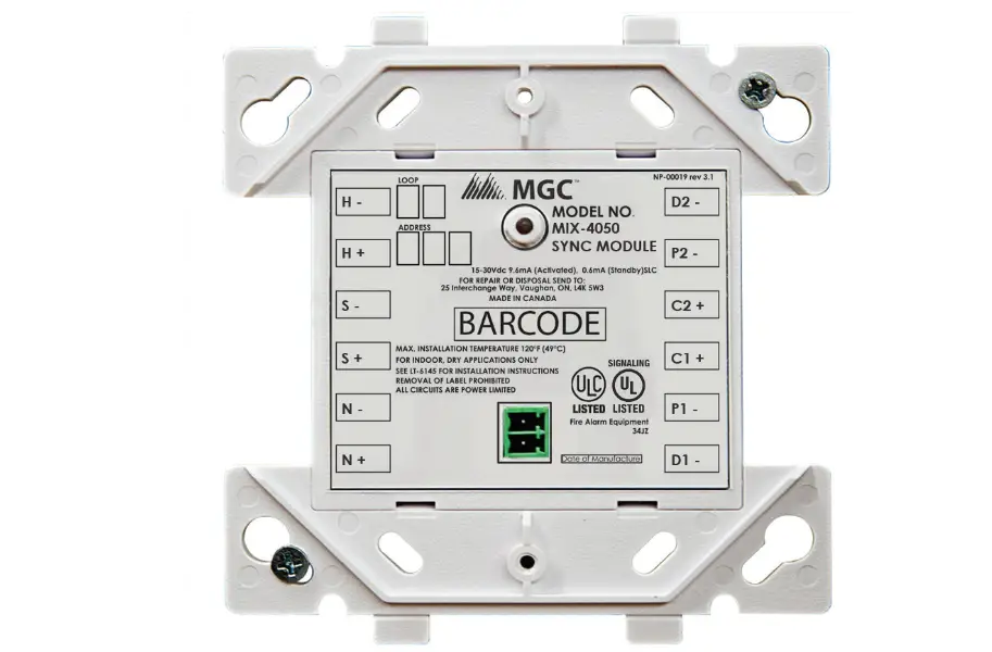 Mgc Mix-4050 Sync Module Instruction Manual