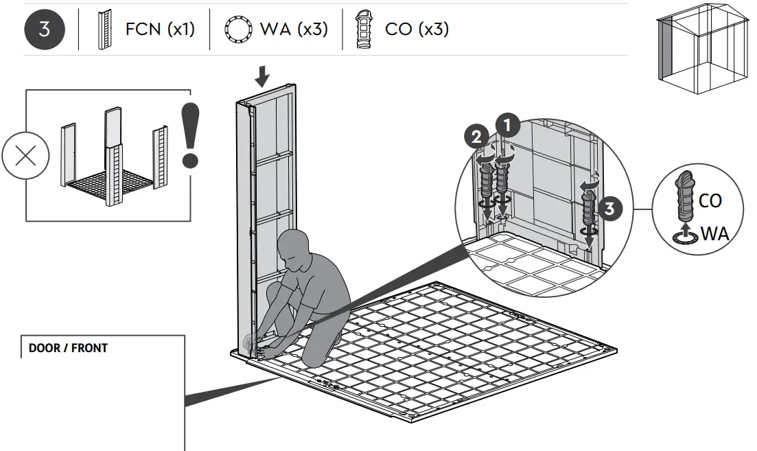 KeTer Factor Shed 6x6ft Brown - fig 19