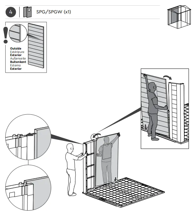 KeTer Factor Shed 6x6ft Brown - fig 21