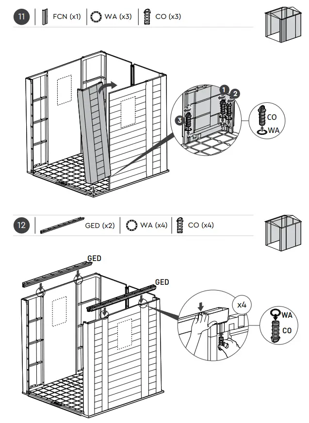 KeTer Factor Shed 6x6ft Brown - fig 25