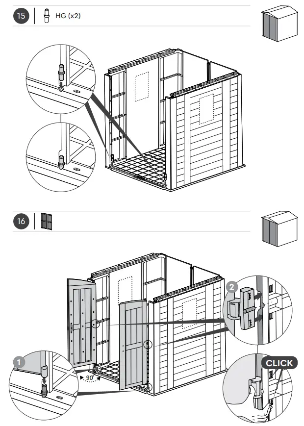 KeTer Factor Shed 6x6ft Brown - fig 27