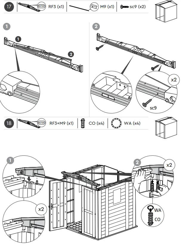 KeTer Factor Shed 6x6ft Brown - fig 28