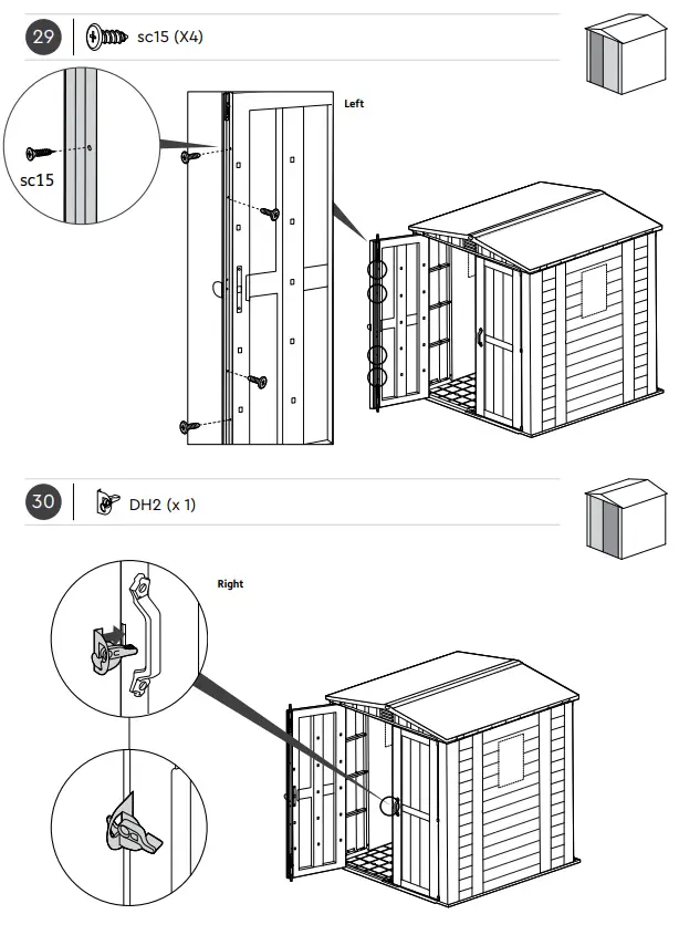 KeTer Factor Shed 6x6ft Brown - fig 34