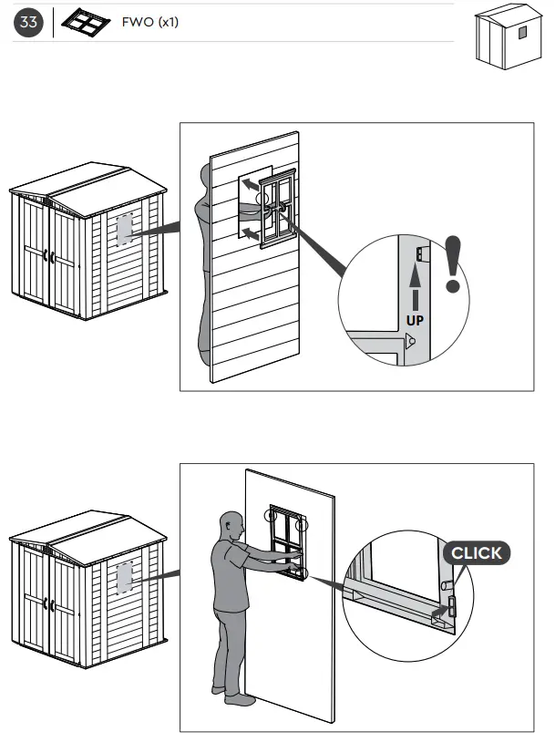 KeTer Factor Shed 6x6ft Brown - fig 36