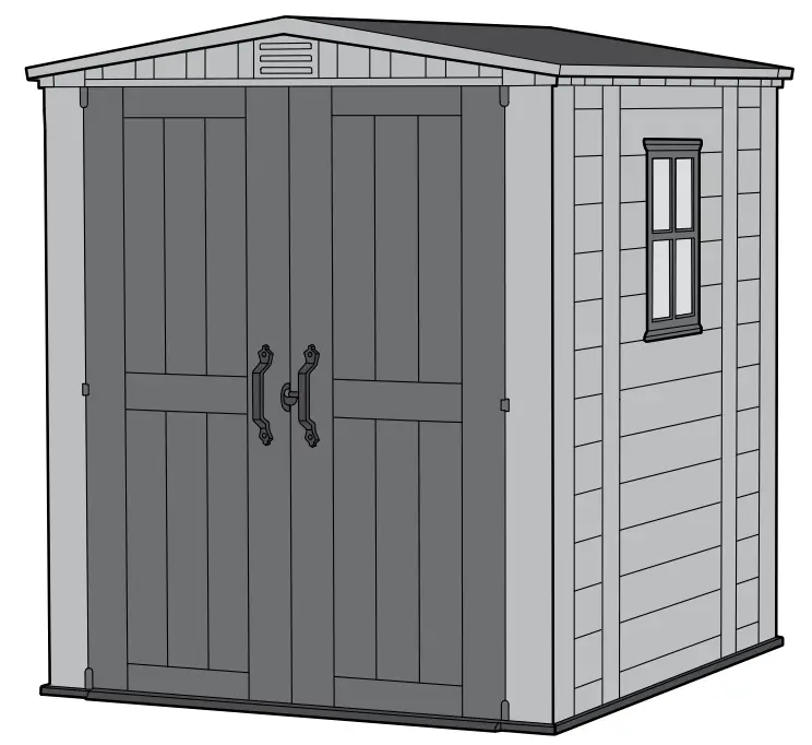 KeTer Factor Shed 6x6ft Brown - Featured Image