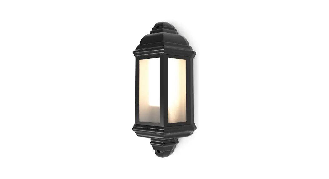 4lite 4l2-3410 Outdoor Ip65 Half Wall Lantern Black Instruction Manual