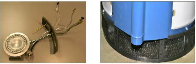 Esco Water Heaters - Visually inspect the burner for proper flame characteristics