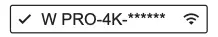 W PRO-4K-******