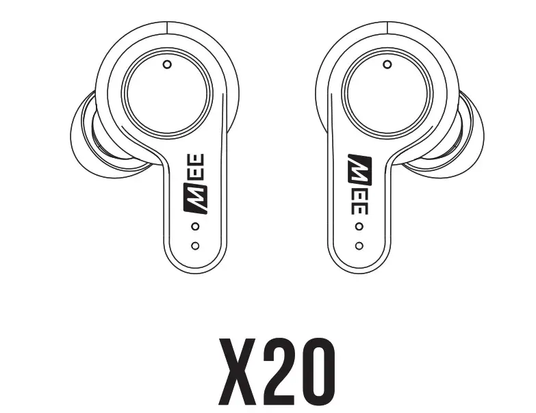 MEE audio X20 Truly Wireless Headphones