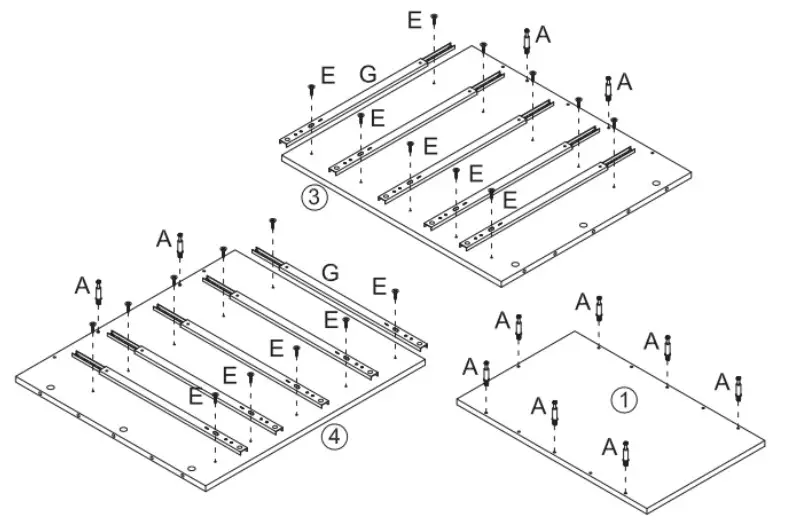 Kogan ERGOLUX Karter 5 Drawer Filing Cabinet - ASSEMBLY Step 3