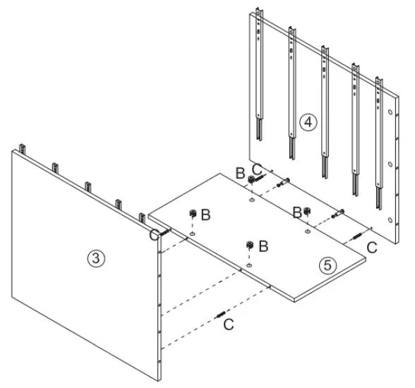 Kogan ERGOLUX Karter 5 Drawer Filing Cabinet - ASSEMBLY Step 4