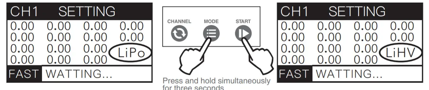 SKYRC Dual Channel Intelligent 12- BATTERY TYPE SWITCHING