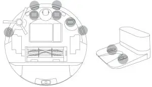 FIG 45 Clean the Sensors and Charging Pins