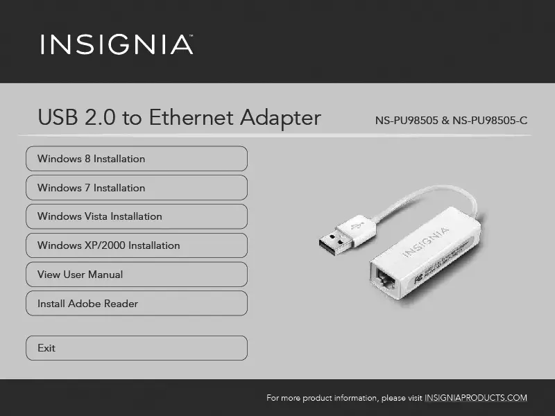 Insignia Usb To Ethernet Adapter Driver Ns-pu98505 [c] - Asix Ax88772c/772b/772a/760/772