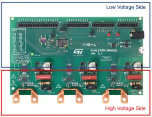 High and low voltage sides