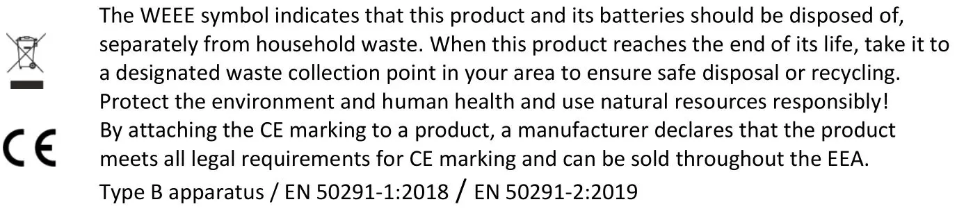 ELRO Carbon Monoxide Alarm - Symbols