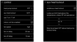 DAIKIN DTST-CWBSA-NI-A Unitary Aux Heater - Secondary Heat Settings