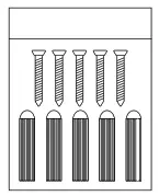 ZOSI C301 Wire-Free Battery Camera System - Mounting Screw Bag