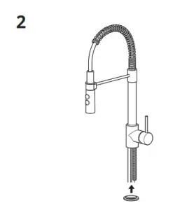 IKEA VIMMERN Kitchen Mixer Tap Handspray - fig 5
