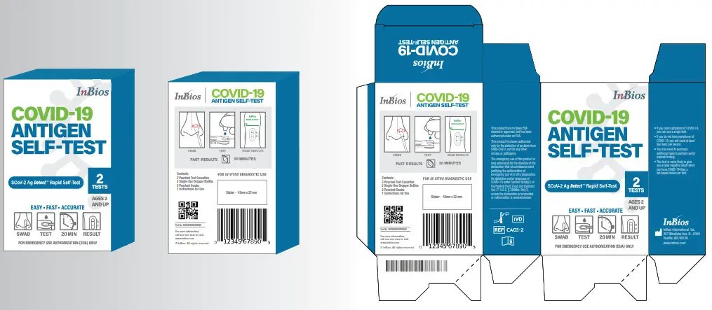 InBios SCoV 2 Ag Detect Rapid Self Test- Covid 19 ANTIGEN 2