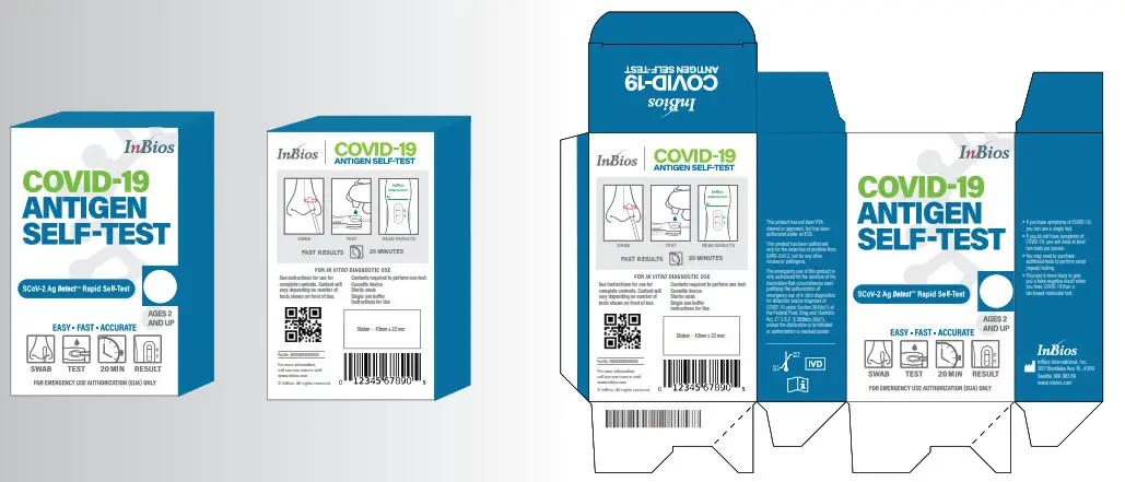 InBios SCoV 2 Ag Detect Rapid Self Test- Covid 19 ANTIGEN 5