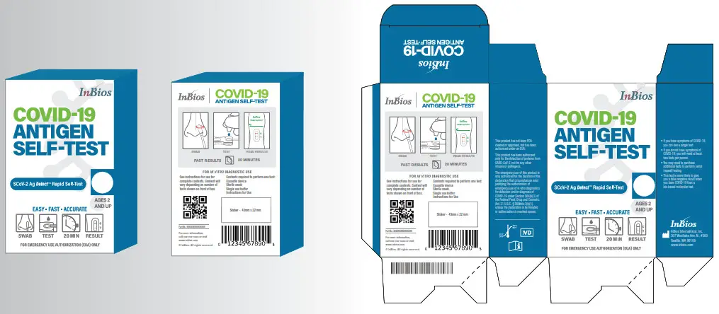 InBios SCoV 2 Ag Detect Rapid Self Test- Covid 19 ANTIGEN 6