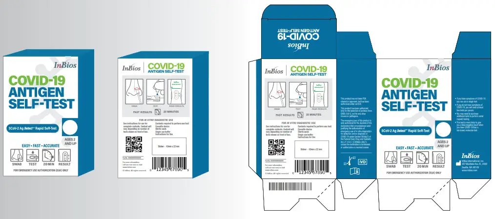 InBios SCoV 2 Ag Detect Rapid Self Test- Covid 19 ANTIGEN 7