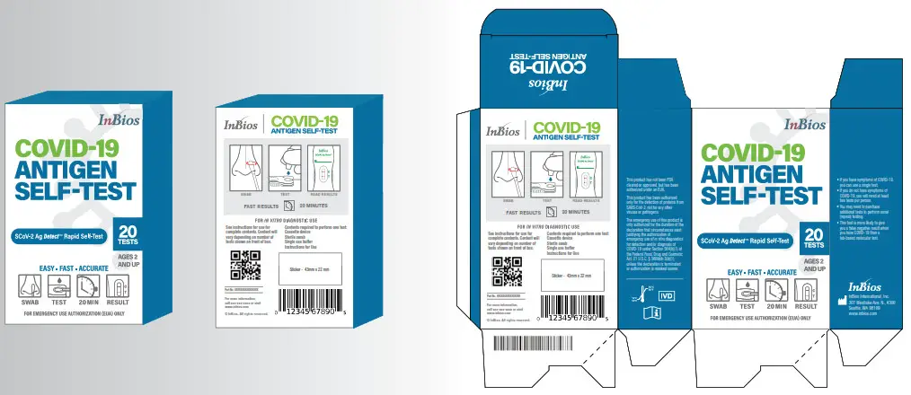 InBios SCoV 2 Ag Detect Rapid Self Test- Covid 19 ANTIGEN 8