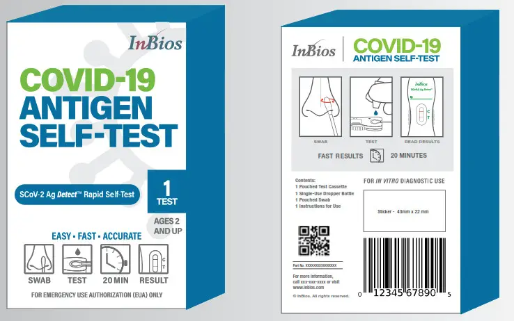 InBios SCoV 2 Ag Detect Rapid Self Test- Covid 19
