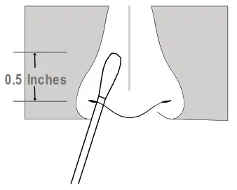 InBios SCoV 2 Ag Detect Rapid Self Test- in sid e one n o stril