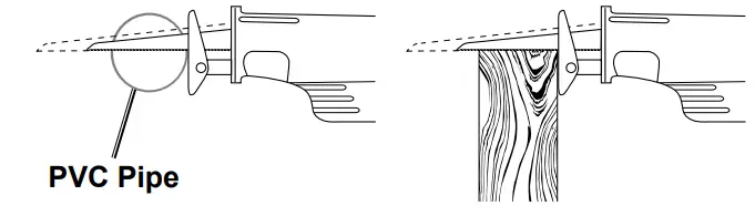 WARRIOR 57806 Amp Rotating Handle Variable Speed Reciprocating Saw -properly Sized