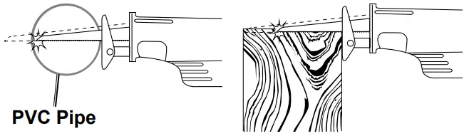 WARRIOR 57806 Amp Rotating Handle Variable Speed Reciprocating Saw - too thick