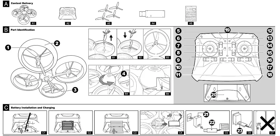 SilverLit EI-8340a Bumper Drone - Overview 1
