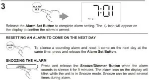 FIG 8 Setting and Using Alarms