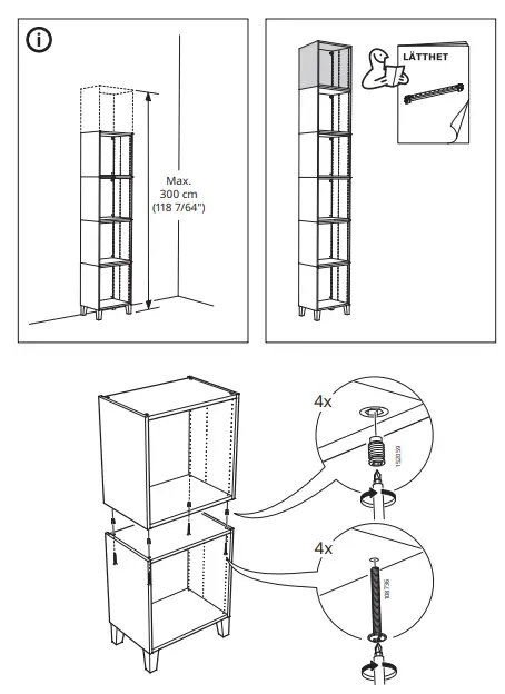 IKEA 103.309.72 PLATSA Body White fig11