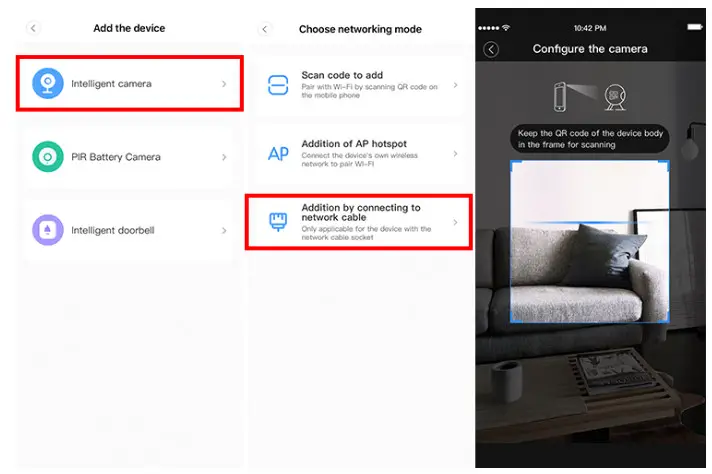Shenzhen Zhiyun Iot 2AWRRPRD Cloud Wi Fi Camera- Lan port device